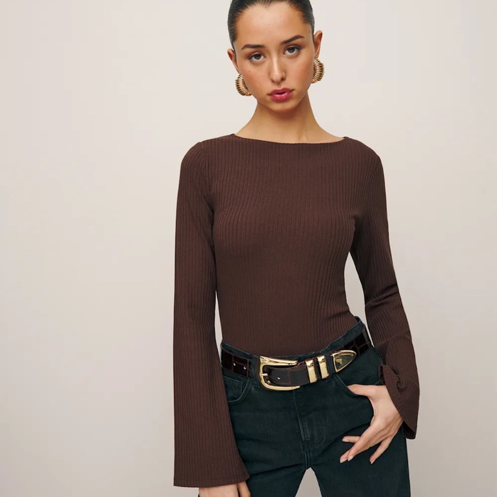 Reformation Miller Knit Top